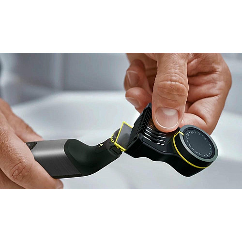 Бритва электр. Philips OneBlade Pro 360, Li-Ion, сух.+влажн., индикатор заряда, жесткий чехол, черный