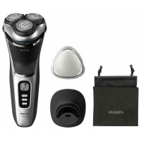 Бритва електр. Philips Series 3000,  бритв.головок-3, Li-Ion, сух.+волог., тример,індикатор заряду, чохол, сірий