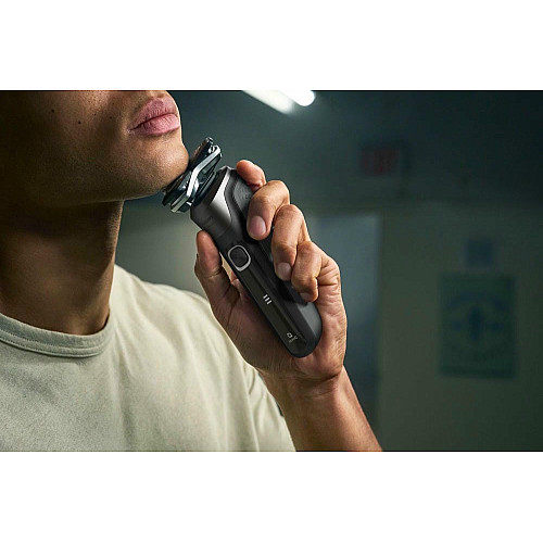 Бритва электр. Philips роторная Series 5000, 9Вт, бритв.головок-3, Li-Ion, сух.+влажн., триммер, серый