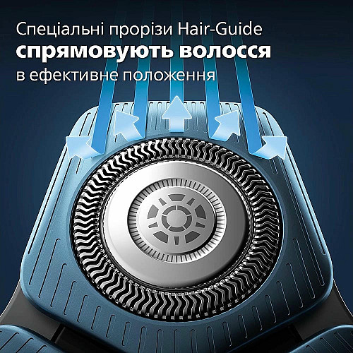 Бритва электр. Philips роторная Series 7000 SkinIQ, бритв.головок-4, Li-Ion, сух.+влажн., индикатор заряда, триммер, чехол, черный