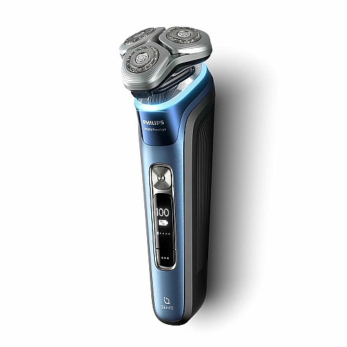 Бритва электр. Philips Series i9000 Prestige SkinIQ, бритв.головка-3, Li-Ion, сух.+влажн., индикатор заряда, жесткий чехол, синий