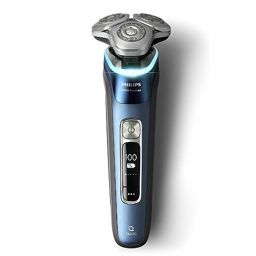 Бритва электр. Philips Series i9000 Prestige SkinIQ, бритв.головка-3, Li-Ion, сух.+влажн., индикатор заряда, жесткий чехол, синий
