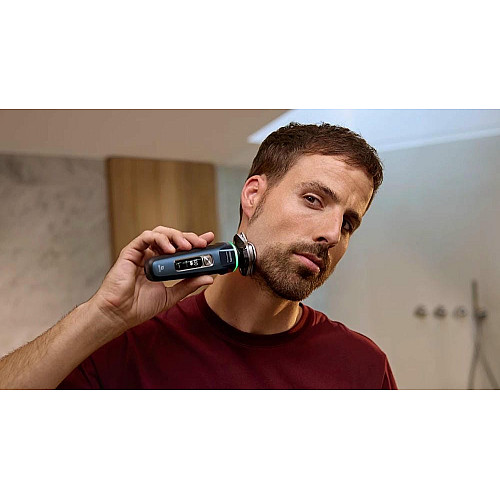 Бритва электр. Philips Series i9000 Prestige SkinIQ, бритв.головка-3, Li-Ion, сух.+влажн., индикатор заряда, жесткий чехол, синий