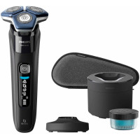 Бритва електр. Philips роторна Series 7000 SkinIQ,  бритв.головок-4, Li-Ion, сух.+волог., індикатор заряду, тример, чохол, чорний