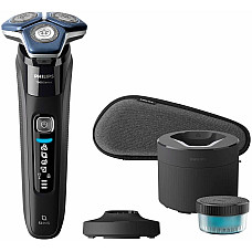 Бритва електр. Philips роторна Series 7000 SkinIQ,  бритв.головок-4, Li-Ion, сух.+волог., індикатор заряду, тример, чохол, чорний