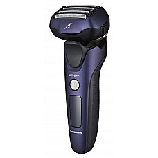 Бритва електр. Panasonic сіткова,  бритв.головок-5, Li-Ion, сух.+волог., тример, чохол, чорно-синій