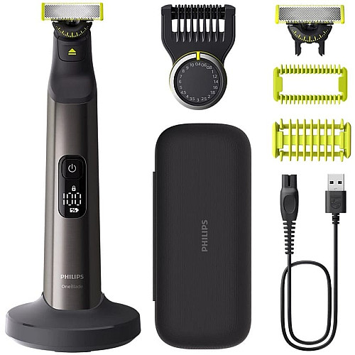 Бритва электр. Philips OneBlade Pro 360, Li-Ion, сух.+влажн., индикатор заряда, жесткий чехол, черный