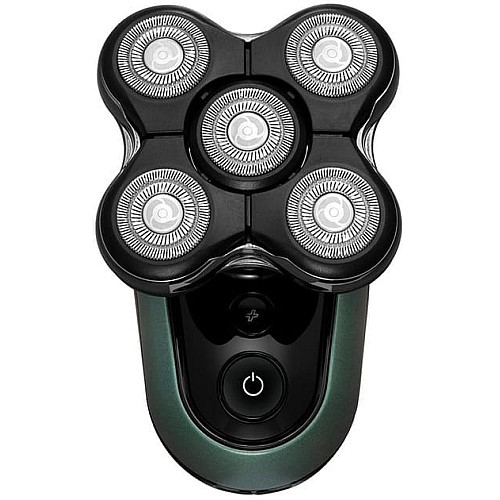 Бритва электр. для головы Remington роторная Ultimate Series RX7, бритв.головок-5, Li-Ion, сух.+влажн., триммер, черно-зеленый