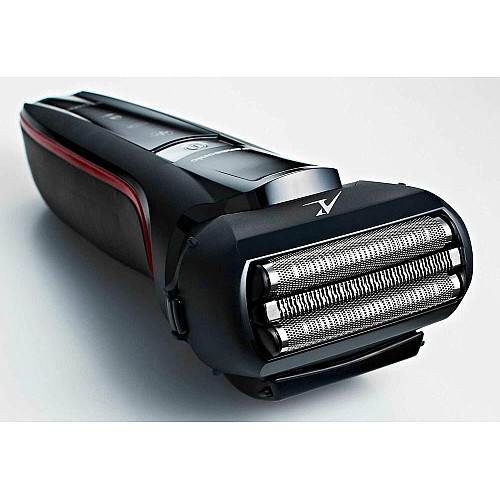 Бритва электр. Panasonic сеточная, 13000 об/мин, бритв.головок-3, Li-Ion, сух.+влажн., триммер, 2 насад.,док-станц. , черный