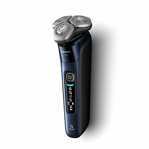 Бритва электр. Philips Series i9000 Prestige SkinIQ, бритв.головка-3, Li-Ion, сух.+влажн., индикатор заряда, жесткий чехол, синий