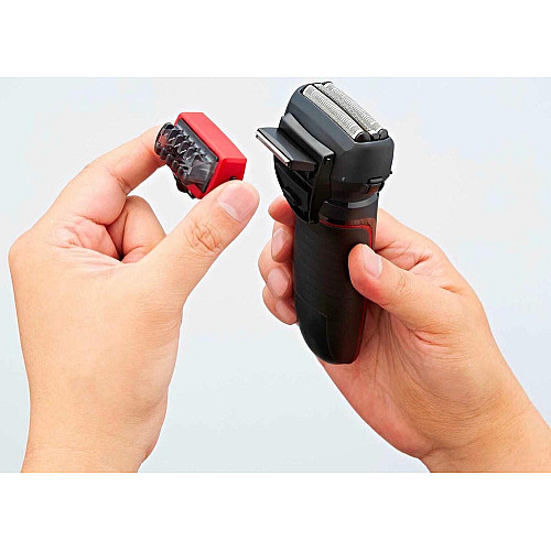 Бритва электр. Panasonic сеточная, 13000 об/мин, бритв.головок-3, Li-Ion, сух.+влажн., триммер, 2 насад.,док-станц. , черный