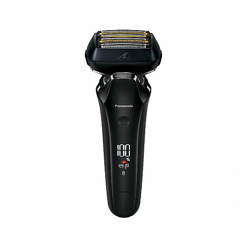 Бритва электр. Panasonic сеточная, 14000 об/мин, бритв.головок-6, Li-Ion, сух.+влажн., триммер, чехол, черный