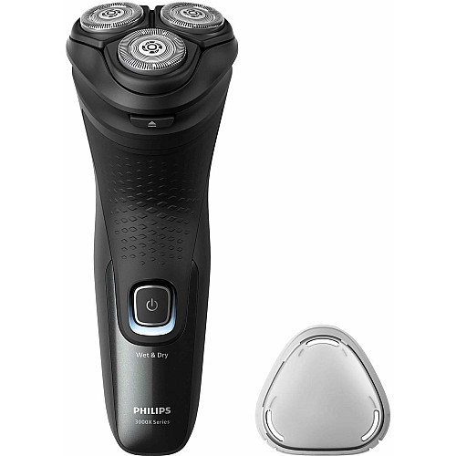 Бритва электр. Philips роторная Series 3000X, бритв.головок-3, Li-Ion, сух.+влажн., триммер, черный