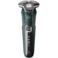 Бритва електр. Philips роторна Series 5000, 9Вт,  бритв.головок-3, Li-Ion, сух.+волог., тример, чорно-зелений