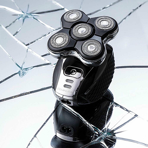Бритва электр. для головы Remington роторная Ultimate Series RX5, бритв.головок-5, сух.+влажн., триммер, кейс, черный