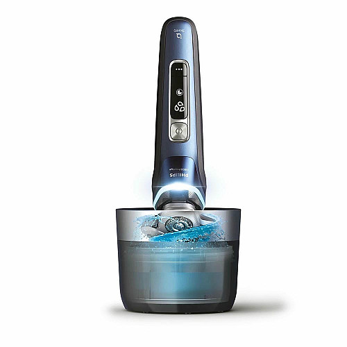 Бритва электр. Philips Series i9000 Prestige SkinIQ, бритв.головка-3, Li-Ion, сух.+влажн., индикатор заряда, жесткий чехол, синий
