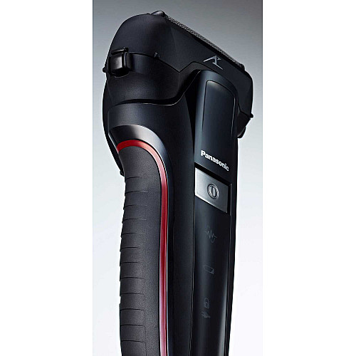 Бритва электр. Panasonic сеточная, 13000 об/мин, бритв.головок-3, Li-Ion, сух.+влажн., триммер, 2 насад.,док-станц. , черный