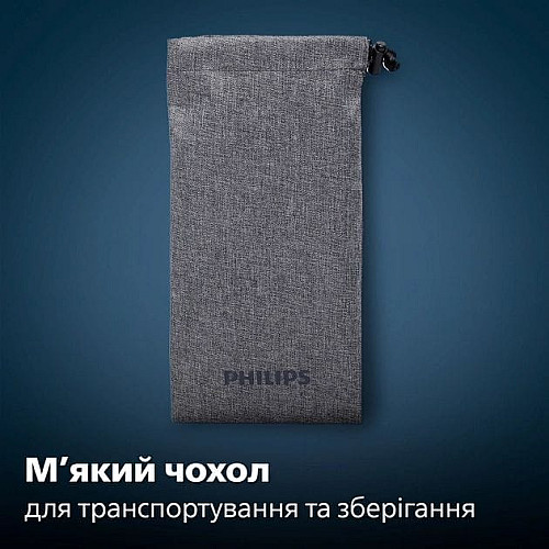 Бритва электр. Philips роторная Series 5000, 9Вт, бритв.головок-3, Li-Ion, сух.+влажн., триммер, синий