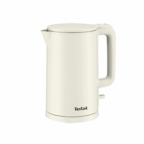 Электрочайник Tefal Thermo Protect, 1.5л, пластик, нержавеющая сталь, светло-бежевый
