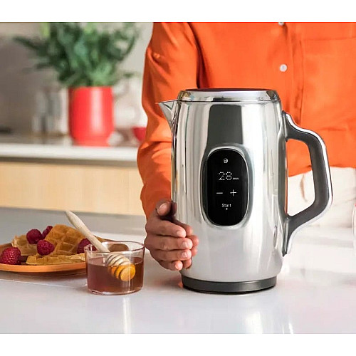 Электрочайник Tefal Majestuo 1.5л, с двойными стенками, 9 темп.реж, поддержание температуры, сенc. управление, нержавеющая сталь