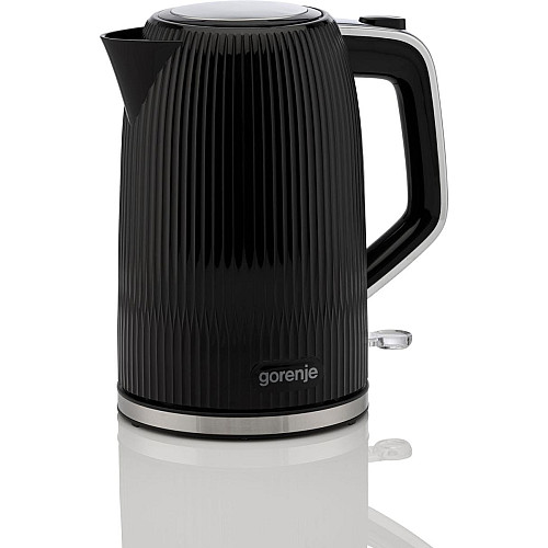 Електрочайник Gorenje 1.7л, Strix-контроль, чорний матовий