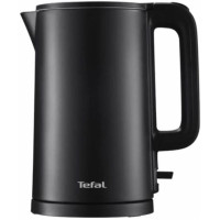 Електрочайник Tefal Thermo Protect, 1.5л, пластик, нержавіюча сталь, чорний