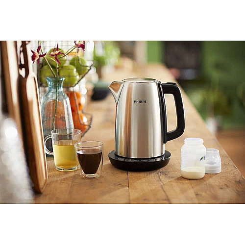 Электрочайник Philips Avance Collection 1.7л, 4 темп.реж, металл
