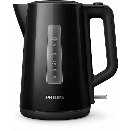 Електрочайник Philips Series 3000 1.7л, пластик, чорний