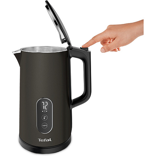 Електрочайник Tefal Digital 1.7л, з подвійними стінками, 5 темп.реж, чорний
