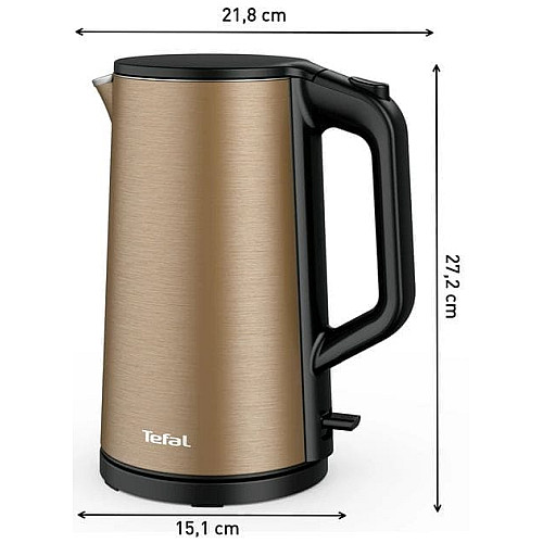 Електрочайник Tefal Double Layer SS 1.5л, з подвійними стінками, мідний