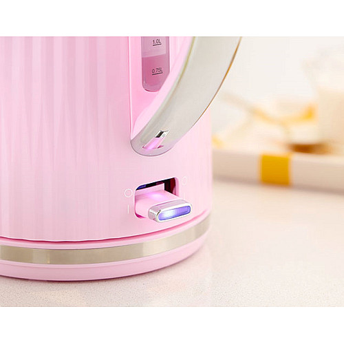 Електрочайник Russell Hobbs Eden, 1.7л, нержавіюча сталь, пластик, малиновий