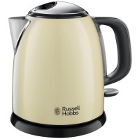 Электрочайник Russell Hobbs Colours Plus Mini 1л, металл, бежево-черный
