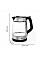 Электрочайник Tefal Glass Kettle 1.7л, стекло, с подсветкой, черно-серебряный