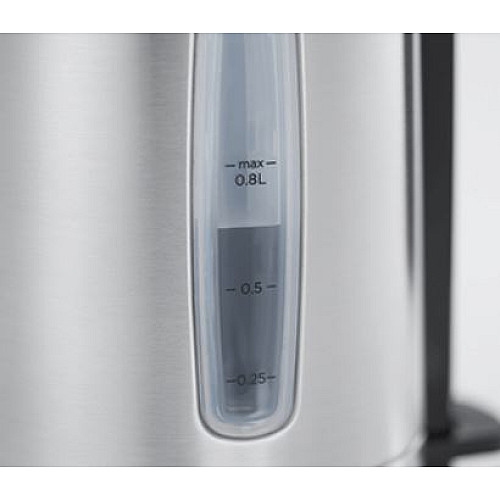 Електрочайник Russell Hobbs Compact Home 0.8л, метал, підсвічування, сріблясто-чорний