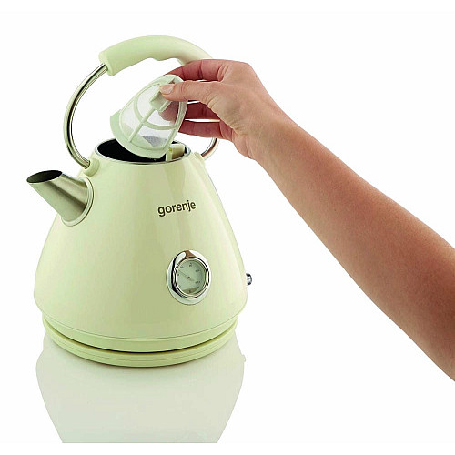 Електрочайник Gorenje 1.7л, пластик, бежевий