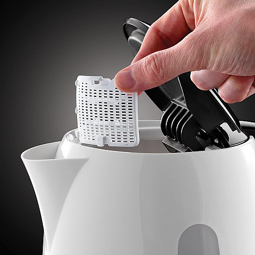 Електрочайник Russell Hobbs My Breakfast 1.7л, пластик, біло-чорний