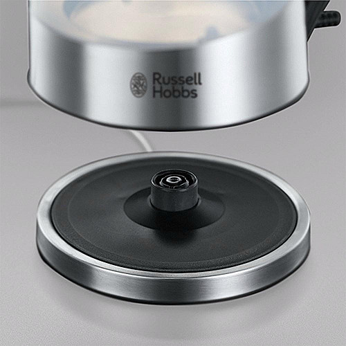 Электрочайник Russell Hobbs Purity 1л, стекло, с фильтром Brita, серебристо-черный