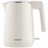 Електрочайник ARDESTO 1л, Strix, подвійні стінки, бежевий