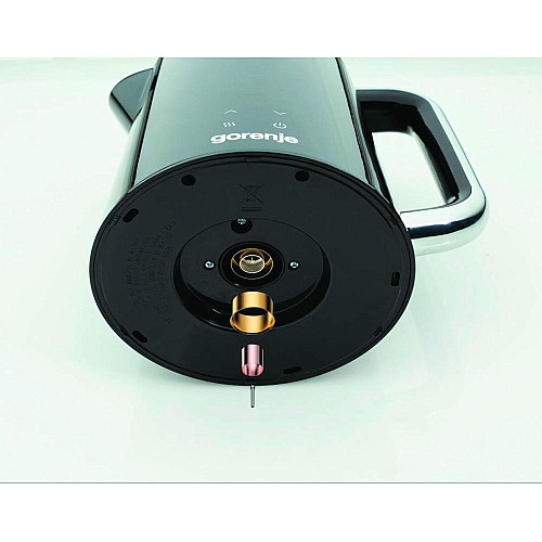 Электрочайник Gorenje 1.7л, двойные стенки, LED дисплей, Strix контроль, черный