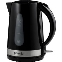 Электрочайник Gorenje, 1,7л, пластик, черный