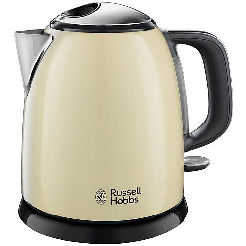 Электрочайник Russell Hobbs Colours Plus Mini 1л, металл, бежево-черный