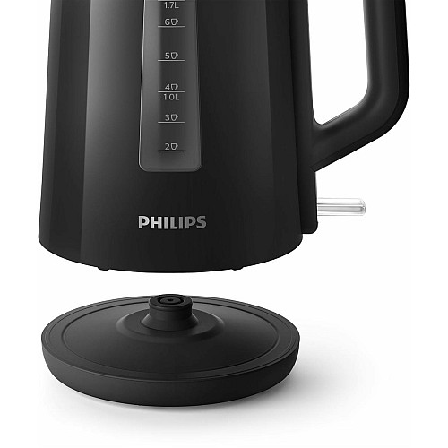 Електрочайник Philips Series 3000 1.7л, пластик, чорний