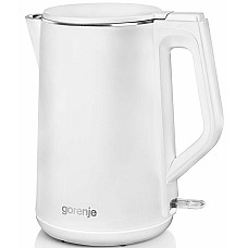 Електрочайник Gorenje 1.5л, пластик, білий матовий