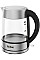 Электрочайник Tefal Glass Kettle 1.7л, стекло, с подсветкой, серебристо-черный