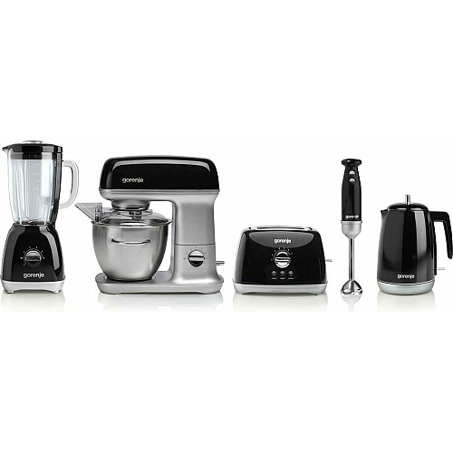 Електрочайник Gorenje 1.7л, Strix контроль, чорний