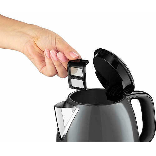Електрочайник Russell Hobbs Colours Plus Mini, 1л, метал , сірий
