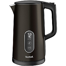 Електрочайник Tefal Digital 1.7л, з подвійними стінками, 5 темп.реж, чорний