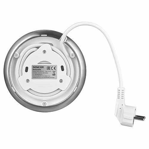 Электрочайник Sencor 1.7л, Strix, LED дисплей, двойные стенки, смысл. управление, белый