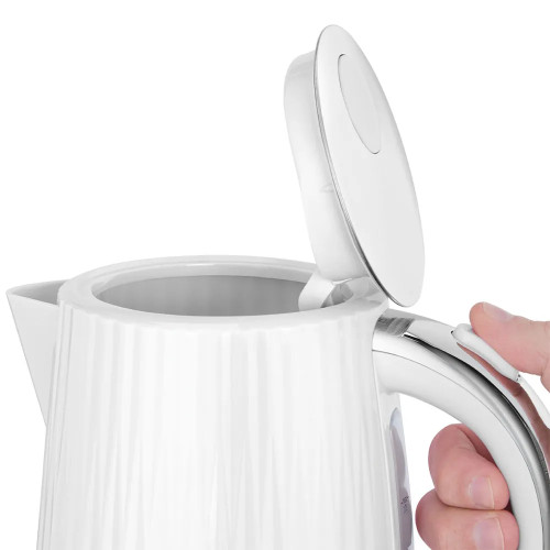 Електрочайник Russell Hobbs Eden, 1.7л, нержавіюча сталь, пластик, білий