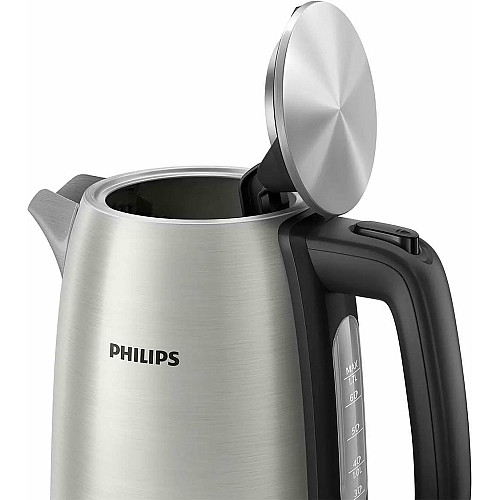 Электрочайник Philips Viva Collection 1.7л, LED подсветка, серебристо-черный